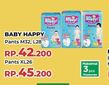 Promo Harga Baby Happy Body Fit Pants M32, L28 28 pcs - Yogya