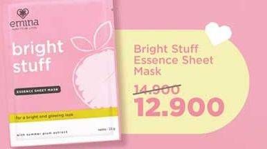 Promo Harga EMINA Bright Stuff Essence Sheet Mask  - Indomaret