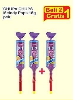 Promo Harga Chupa Chups Lollipop Candy Melody Pops 15 gr - Indomaret