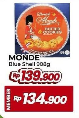 Promo Harga Monde Butter Cookies 908 gr - Yogya