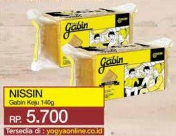 Promo Harga NISSIN Biskuit Gabin Cheese 140 gr - Yogya