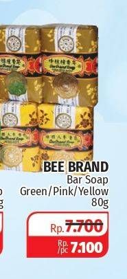 Promo Harga BEE BRAND Soap Bar 80 gr - Lotte Grosir