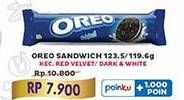Promo Harga Oreo Biskuit Sandwich Kecuali Red Velvet, Kecuali Dark And White Chocolate 119 gr - Indomaret