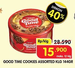 Promo Harga Good Time Chocochips Assorted Cookies Tin 149 gr - Superindo