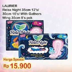 Promo Harga Relax Night 35cm 12s/ 35cm 8s  - Indomaret