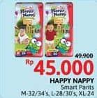 Promo Harga Happy Nappy Smart Pantz Diaper M32, M34, L28, L30, XL24 24 pcs - Alfamidi