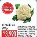 Promo Harga Kembang Kol per 100 gr - Hypermart