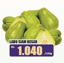 Promo Harga Labu Siam Besar per 100 gr - Hari Hari