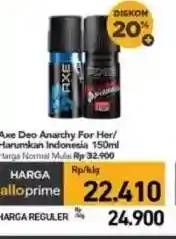Promo Harga AXE Deo Spray  - Carrefour