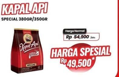 Promo Harga Kapal Api Kopi Bubuk Special 380 gr - Carrefour