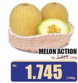 Promo Harga Melon Action per 100 gr - Hari Hari