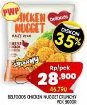 Promo Harga Belfoods Nugget Chicken Nugget Crunchy 500 gr - Superindo