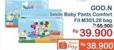 Promo Harga Goon Smile Baby Comfort Fit Pants M30, L28 28 pcs - Indomaret