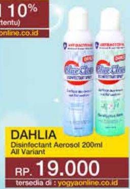 Promo Harga DAHLIA Blue Clean Disinfectant Spray All Variants 200 ml - Yogya