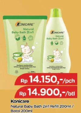 Promo Harga KONICARE Natural Baby Bath 2 in 1 200 ml - TIP TOP