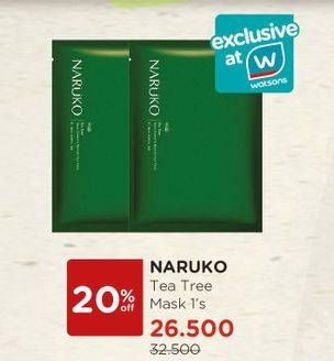 Promo Harga NARUKO Tea Tree Mask  - Watsons
