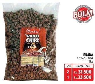 Promo Harga SIMBA Cereal Choco Chips 1000 gr - Lotte Grosir