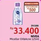 Promo Harga Nivea MicellAir Skin Breathe Micellar Water Oil Acne Care 125 ml - Alfamidi