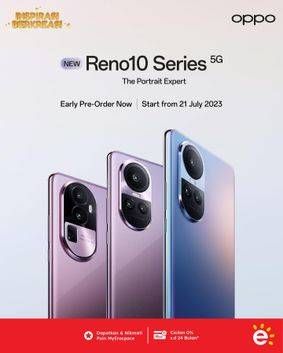 Promo Harga Oppo Reno 10 Series 5G  - Erafone