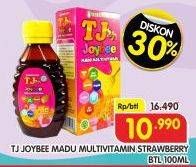 Promo Harga Tresno Joyo Joybee Madu Multivitamin Strawberry 100 ml - Superindo