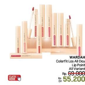 Promo Harga Wardah Colorfit Last All Day Lip Paint All Variants 4 gr - LotteMart
