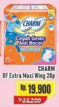 Promo Harga Charm Body Fit Extra Maxi 28 pcs - Alfamart