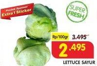 Promo Harga Lettuce Sayur per 100 gr - Superindo