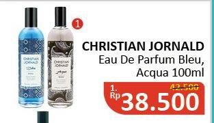 Promo Harga CHRISTIAN JORNALD Eau De Parfum Bleu, Acqua 100 ml - Alfamidi