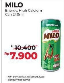 Promo Harga Milo Susu UHT Calcium 240 ml - Alfamart