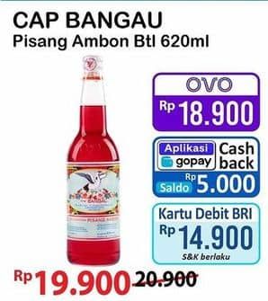 Promo Harga Cap Bangau Syrup Pisang Ambon 620 ml - Alfamart