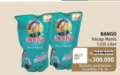 Promo Harga BANGO Kecap Manis 1525 gr - Lotte Grosir