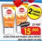 Autan Lotion Anti Nyamuk 50 ml Diskon 46%, Harga Promo Rp15.000, Harga Normal Rp27.980