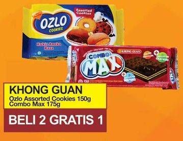 Promo Harga KHONG GUAN Ozlo Assorted Cookies 150gr + Combo Max 175gr  - Yogya