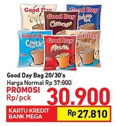 Promo Harga Good Day Instant Coffee 3 in 1 30 pcs - Carrefour