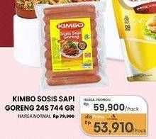 Promo Harga Kimbo Sosis Sapi Goreng 744 gr - Carrefour