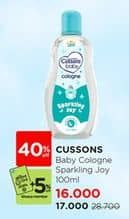 Promo Harga Cussons Baby Cologne Sparkling Joy 100 ml - Watsons