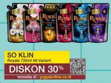 Promo Harga So Klin Royale Parfum Collection All Variants 720 ml - Yogya