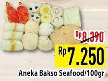 Promo Harga Aneka Bakso Seafood per 100 gr - Hypermart