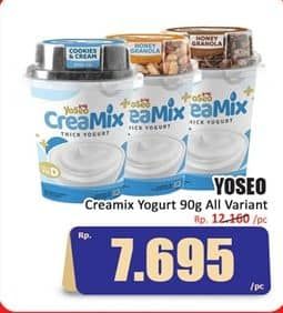 Promo Harga YOSEO Creamix Thick Yogurt All Variants 90 gr - Hari Hari