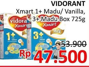 Promo Harga VIDORAN Xmart 1+/Xmart 3+ Madu, Vanilla 725 gr - Alfamidi