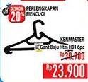 Promo Harga Kenmaster Gantungan Baju H-01 6 pcs - Hypermart