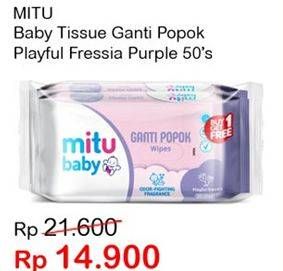 Promo Harga MITU Baby Wipes Playful Fressia Purple 50 pcs - Indomaret