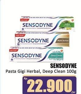 Promo Harga Sensodyne Pasta Gigi Herbal, Deep Clean 100 gr - Hari Hari
