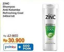 Promo Harga Zinc Shampoo Refreshing Cool 340 ml - Indomaret