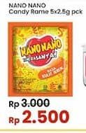 Promo Harga Nano Nano Candy 5 pcs - Indomaret