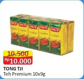 Promo Harga Tong Tji Teh Bubuk Premium Jasmine Tea per 10 pcs 9 gr - Alfamart