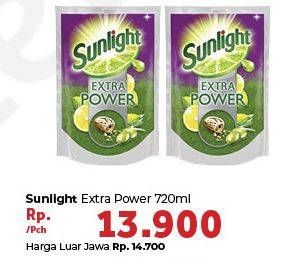 Promo Harga SUNLIGHT Pencuci Piring Extra Power Butiran Biji Zaitun 720 ml - Carrefour