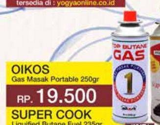Promo Harga Oikos Gas Masak Portable 250 gr - Yogya