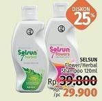 Promo Harga SELSUN Shampoo Anti Dandruff 7 Flowers, Anti Dandruff 7 Herbal 120 ml - LotteMart