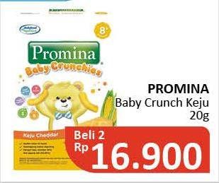 Promo Harga PROMINA 8+ Baby Crunchies Keju per 2 box 20 gr - Alfamidi